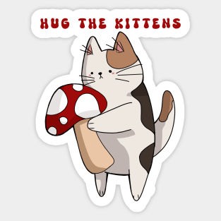 Cat Mushroom Sticker